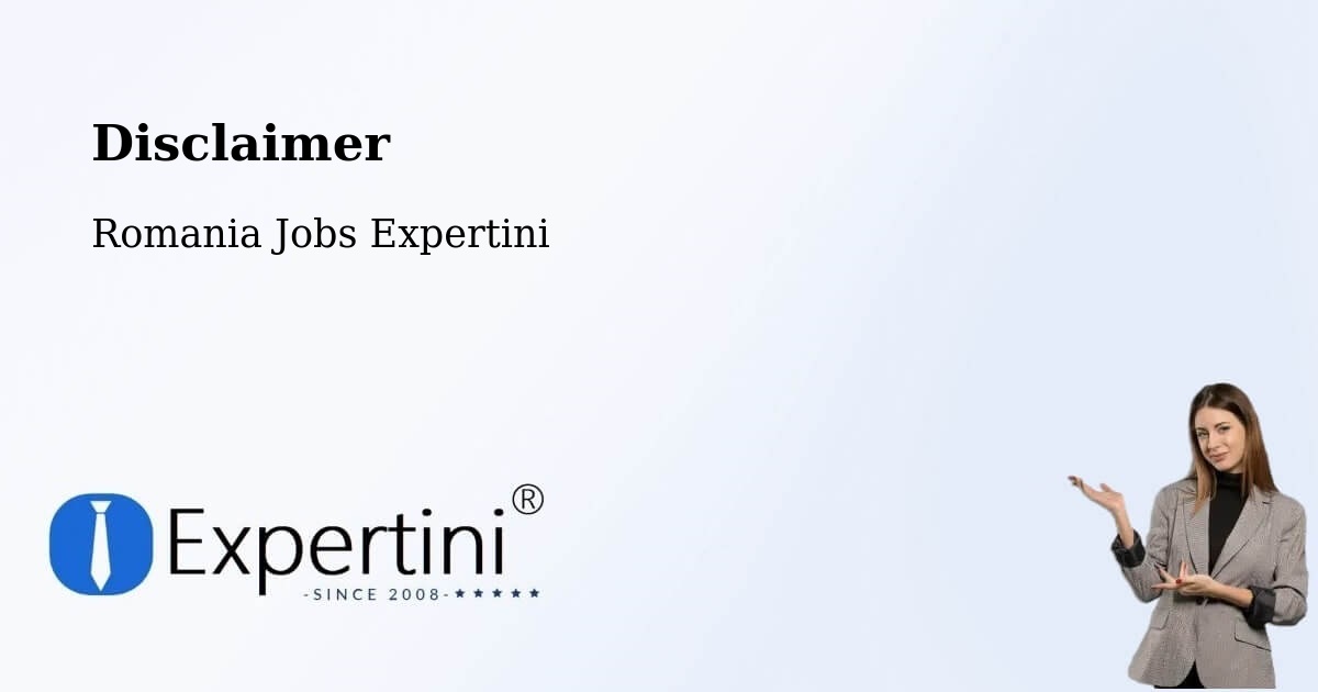 Disclaimer – Libotin - Romania Jobs Expertini