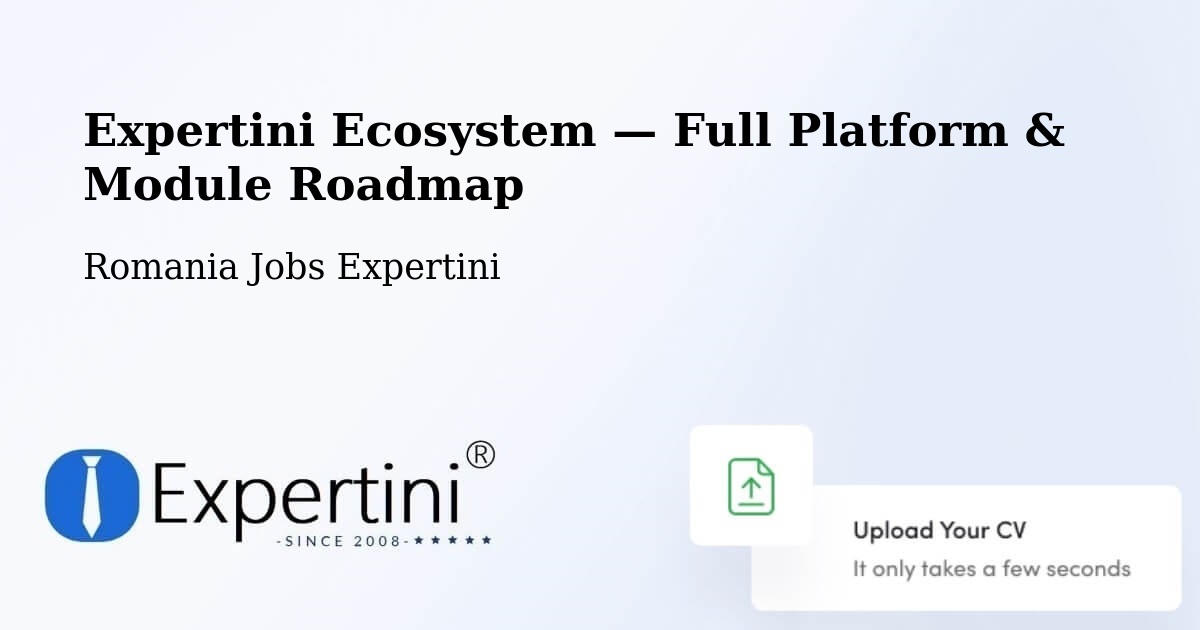 Expertini Ecosystem — Full Platform & Module Roadmap – Libotin