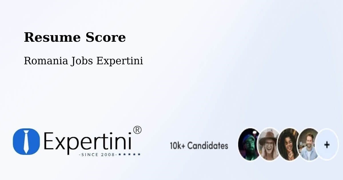 Resume Score & Job Description Match Tool – Libotin - Romania Jobs Expertini